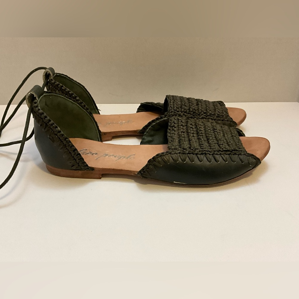 Free People Beaumont woven flat sandals 39 - Picture 9 of 14